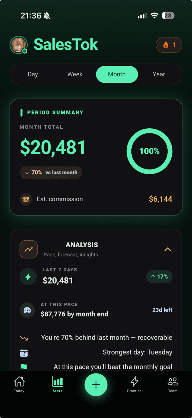 SalesTok — Insights